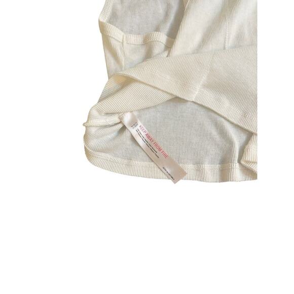 Free People Intimates Tank Racer Back Large off white - Picture 4 of 5